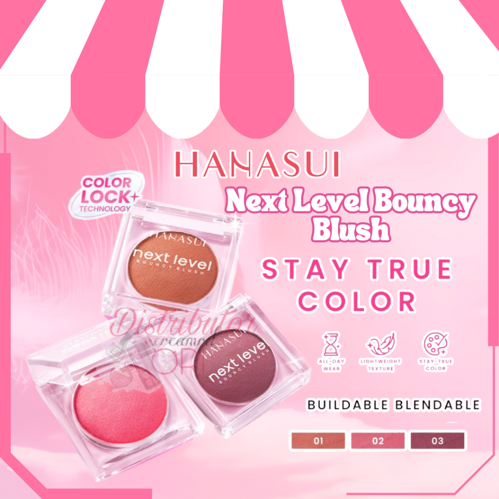 Jual NEW Hanasui Next Level Bouncy Blush Super Bouncy Blush Long