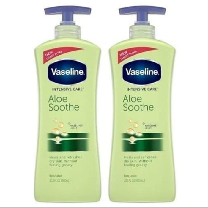 Jual Vaseline Intensive Care Body Lotion Pump Aloe Soothe 600Ml 02 Shopee Indonesia