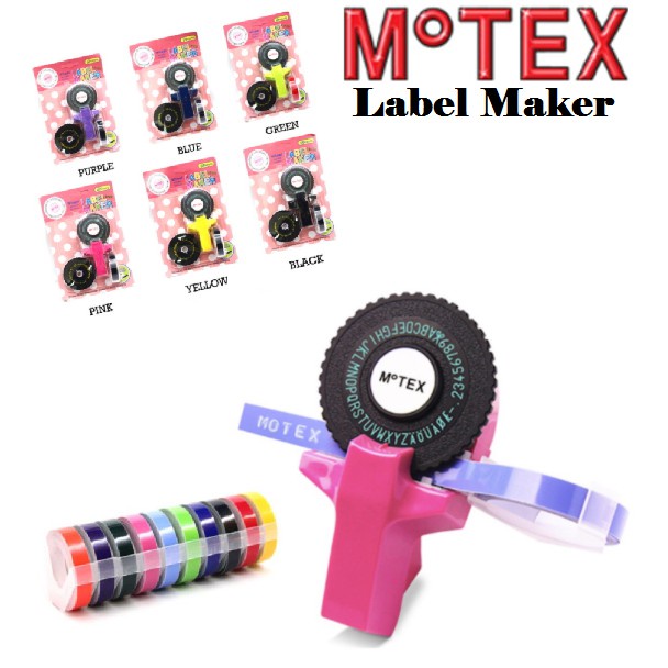 Jual MOTEX label dymo embossing label maker Shopee Indonesia