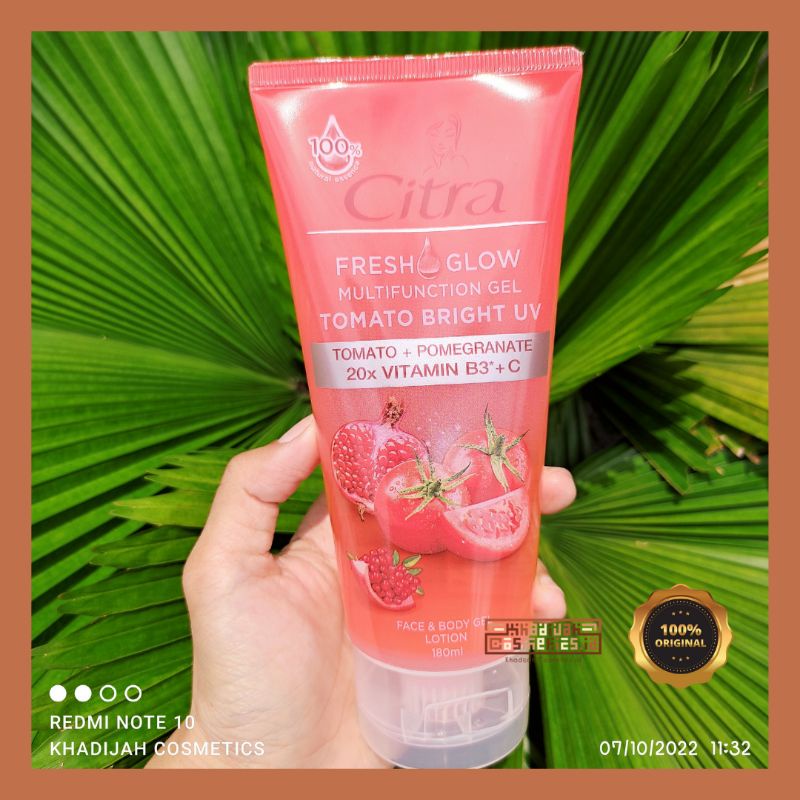 Jual Citra Fresh Glow Multifunction Gel Face & Body Gel Lotion Tomato