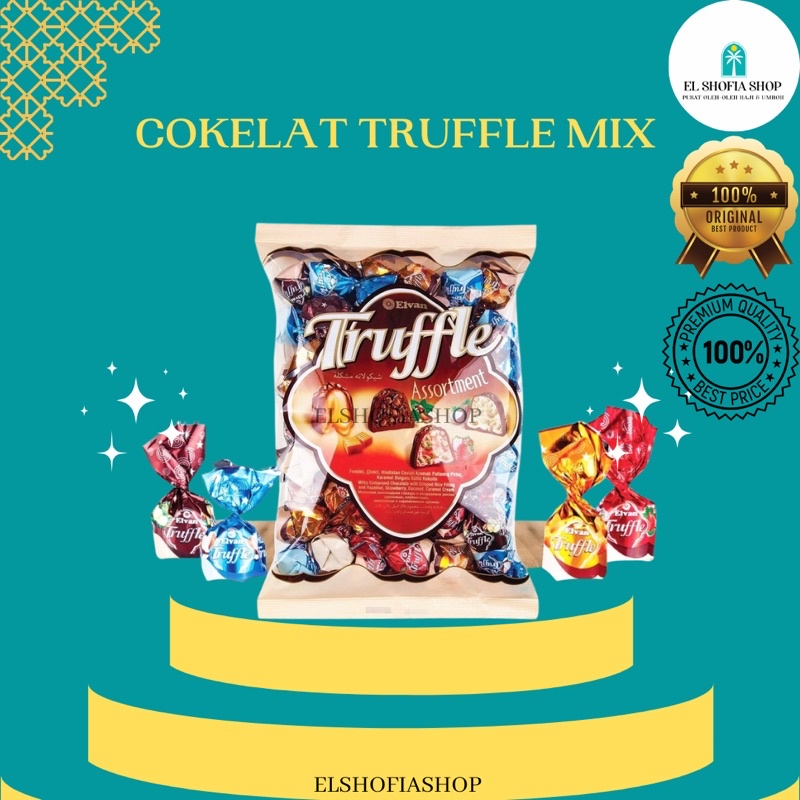 Jual TRUFFLE CHOCOLATE ELVAN MIX 1 KG COKELAT TURKEY COKELAT ARAB