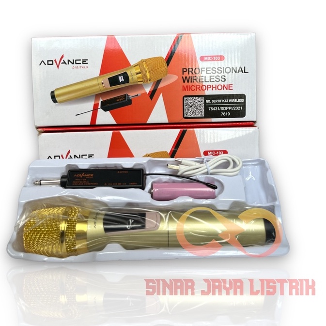 Jual Advance Mic Karaoke Wireless / Kabel tipe 884 101 102 103 Shopee