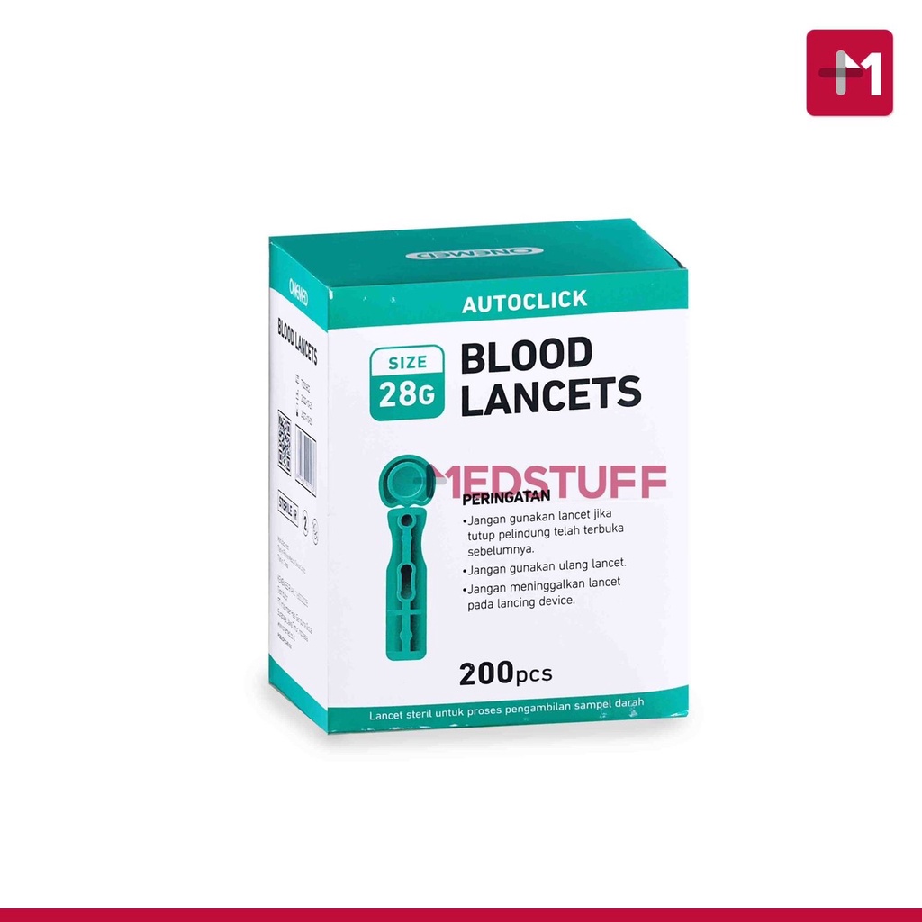 Jual Blood Lancet Onemed 28G isi 200pcs Shopee Indonesia
