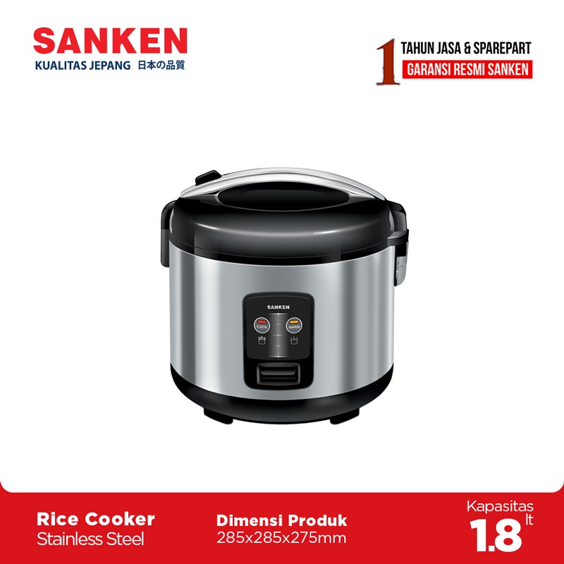 Jual Sanken Rice Cooker 1.8 Liter SJ1999M Magic Com Hitam Shopee