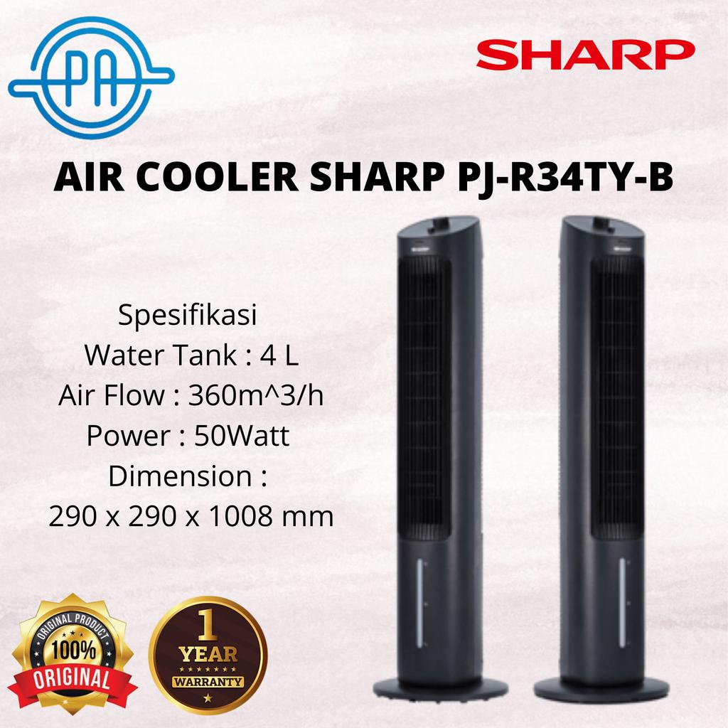 Jual AIR COOLER SHARP PJR34TYB / 4L PJR 34 TY SLIM DESIGN Shopee