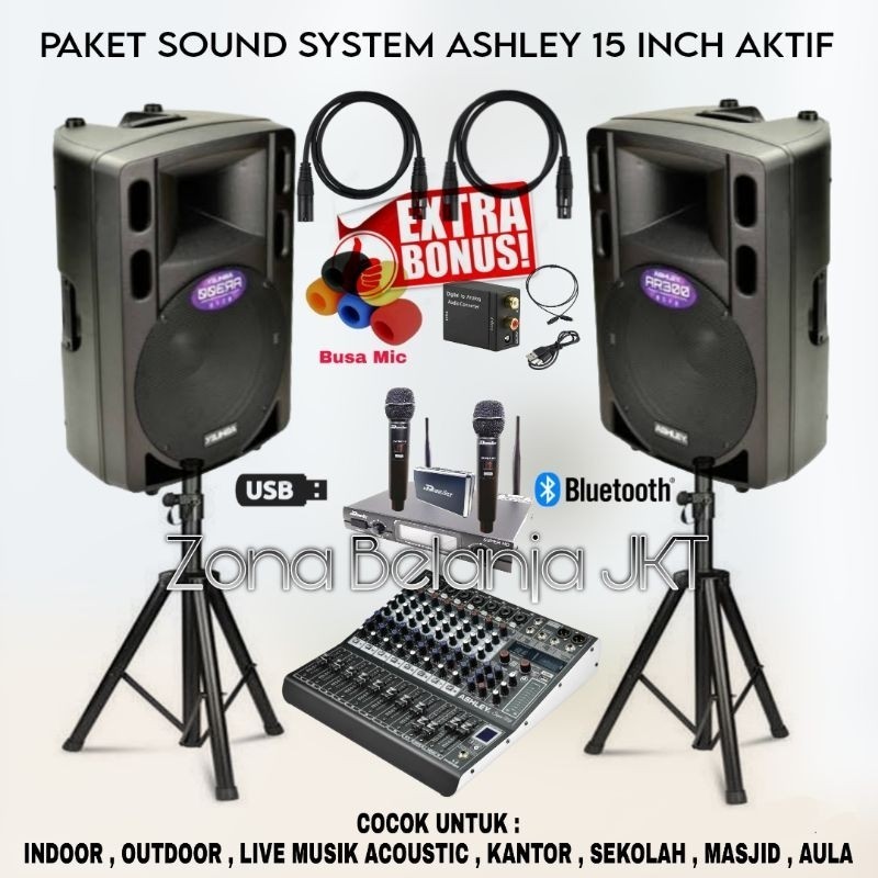 Jual PAKET SOUND SYSTEM INDOOR OUTDOOR LIVE MUSIK KARAOKE SPEAKER