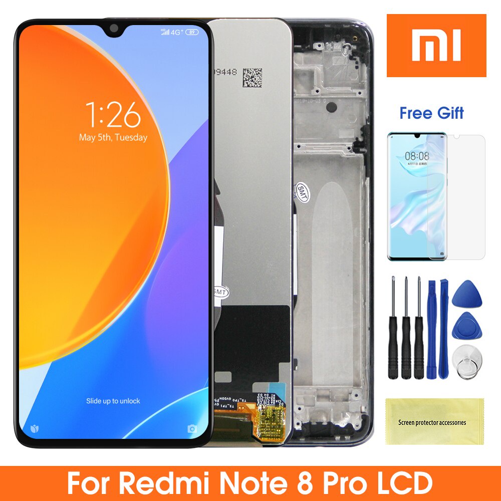 100 Original Redmi Note 8 Pro Display , Para Xiaomi M1906G7I M1906G7G