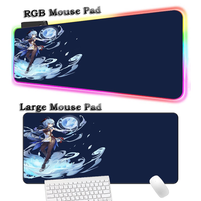 Ganyu Genshin Impact Mouse Pad Anime Escritorio Mat Mausepad Xxl
