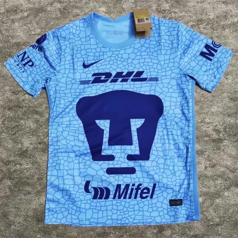 2022 2023 Jersey Pumas UNAM Portero Aazul Camisa de Futebol