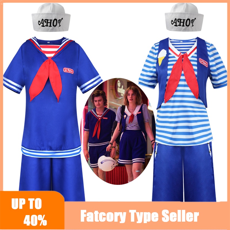 Stranger Things Season4 Robin Steve Cosplay Disfraz Harrington Scoops