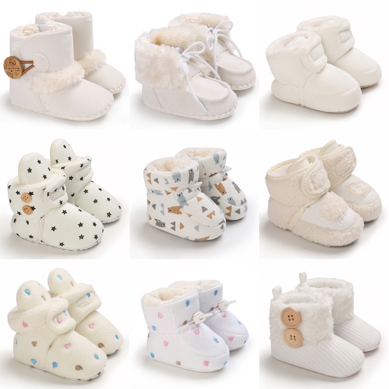 Walkers Zapatos De Bebé De Invierno Niño Niña Botines Pelusas Suaves