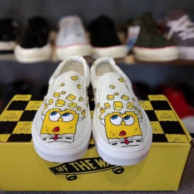 Vans Slip On OG X Nickelodeon bob esponja Squarepants zapatos con suela