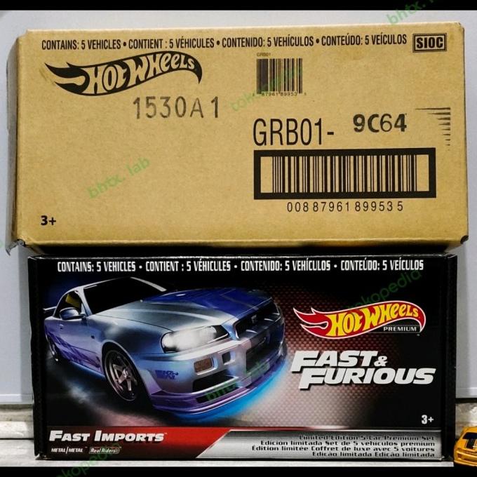 Hot Wheels Premium Box Fast Imports Fast & Furious Hotwheels Shopee