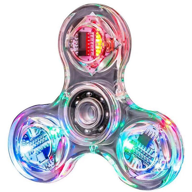 Luminoso LED Luz Spinner Mano Top Spinners Brillan En La Oscura EDC