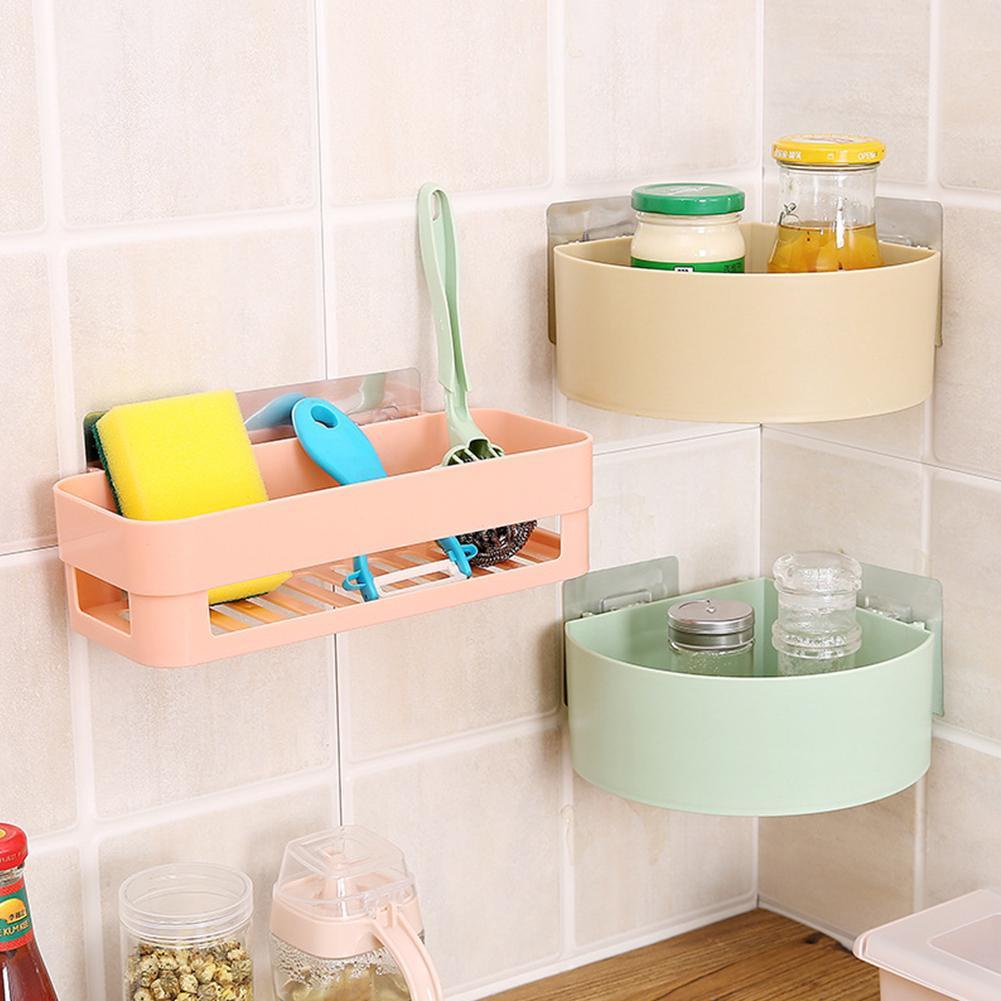 Bathroom Shelves Wallmounted Plastic Kitchen Seamless M0F0 S9D6 L7W9