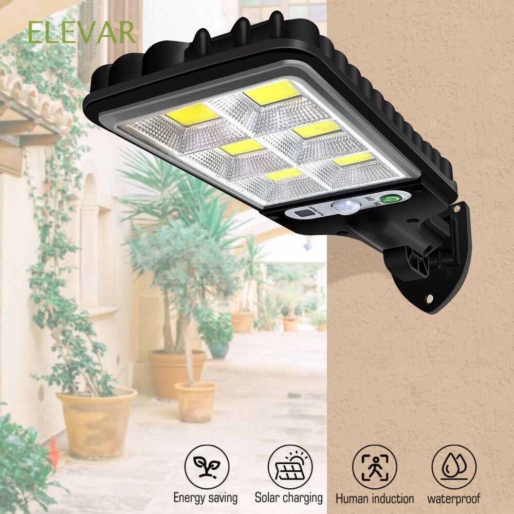 ELEVAR Lámparas solares 600W Calle de seguridad Sensor de movimiento