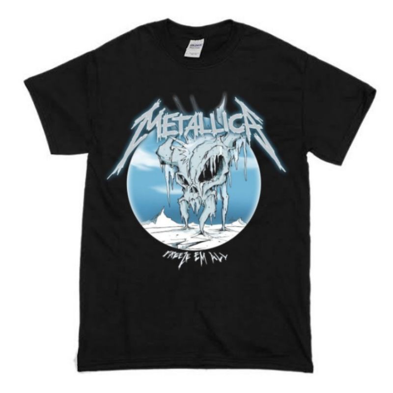 Camiseta Metallica BAND Freeze Em All Shopee México