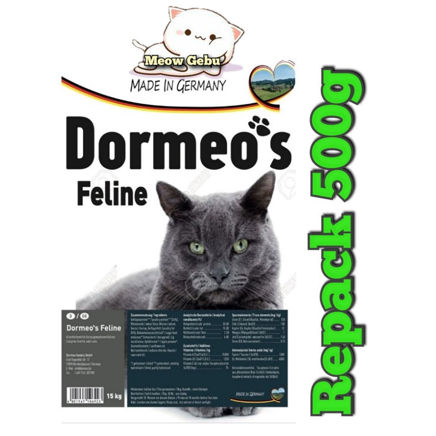 DORMEO'S FELINE CAT FOOD REPACK 500G Shopee Malaysia