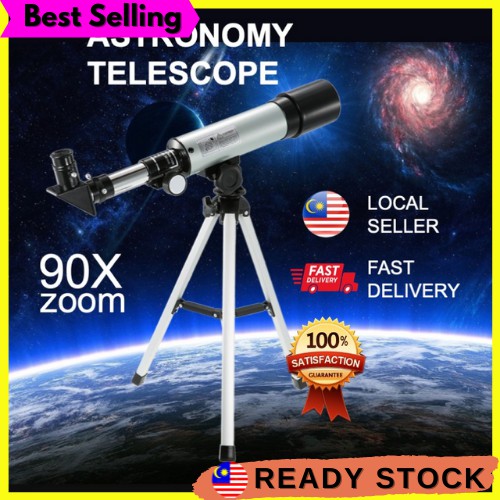 🌟READY STOCK🌟 90X Zoom Refractive Astronomy Telescope Astronomical