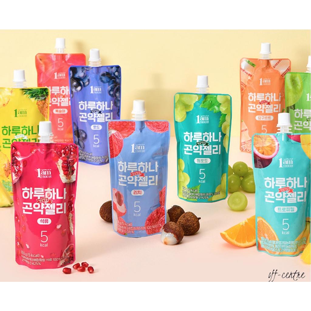 1am Korean Konjac Jelly Diet Snack 5kcal only 1 box (10pcs) Shopee