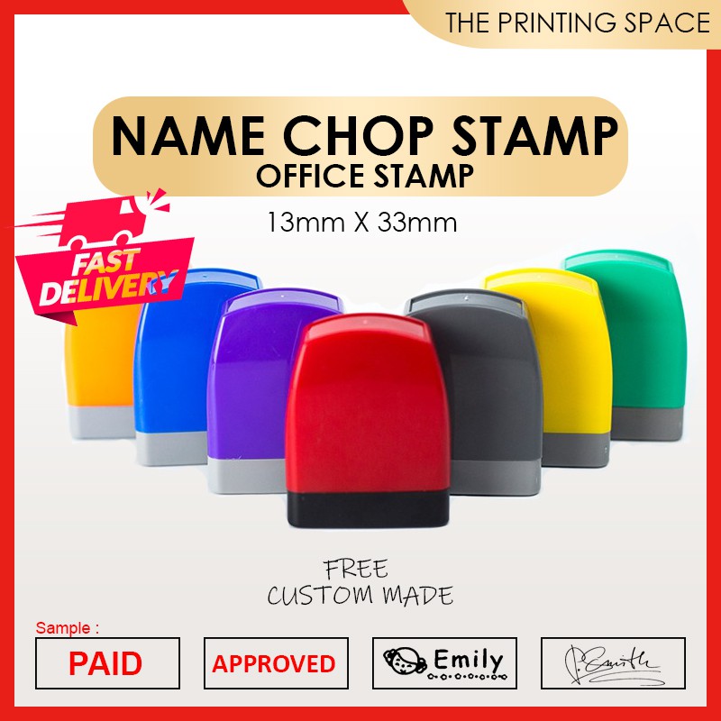 Chop Stamp (Custom made)(Name Chop , Office Chop , Signature Chop