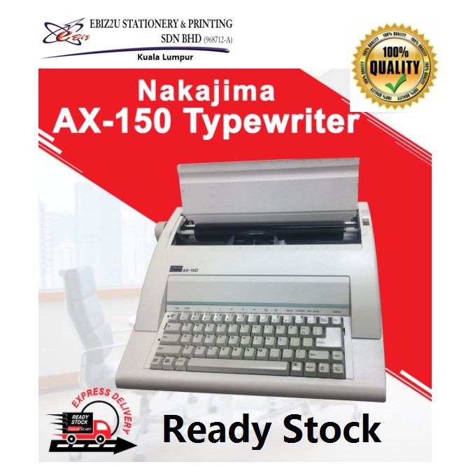 NAKAJIMA Electronic Typewriter AX150 (typewriter, electronic typewriter, nakajima, ax150