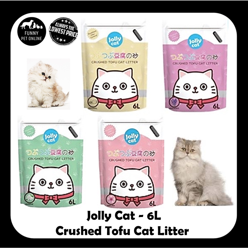 Jolly Cat Crushed Tofu Cat Litter 6L / Pasir Tofu Kucing Hancur 6L