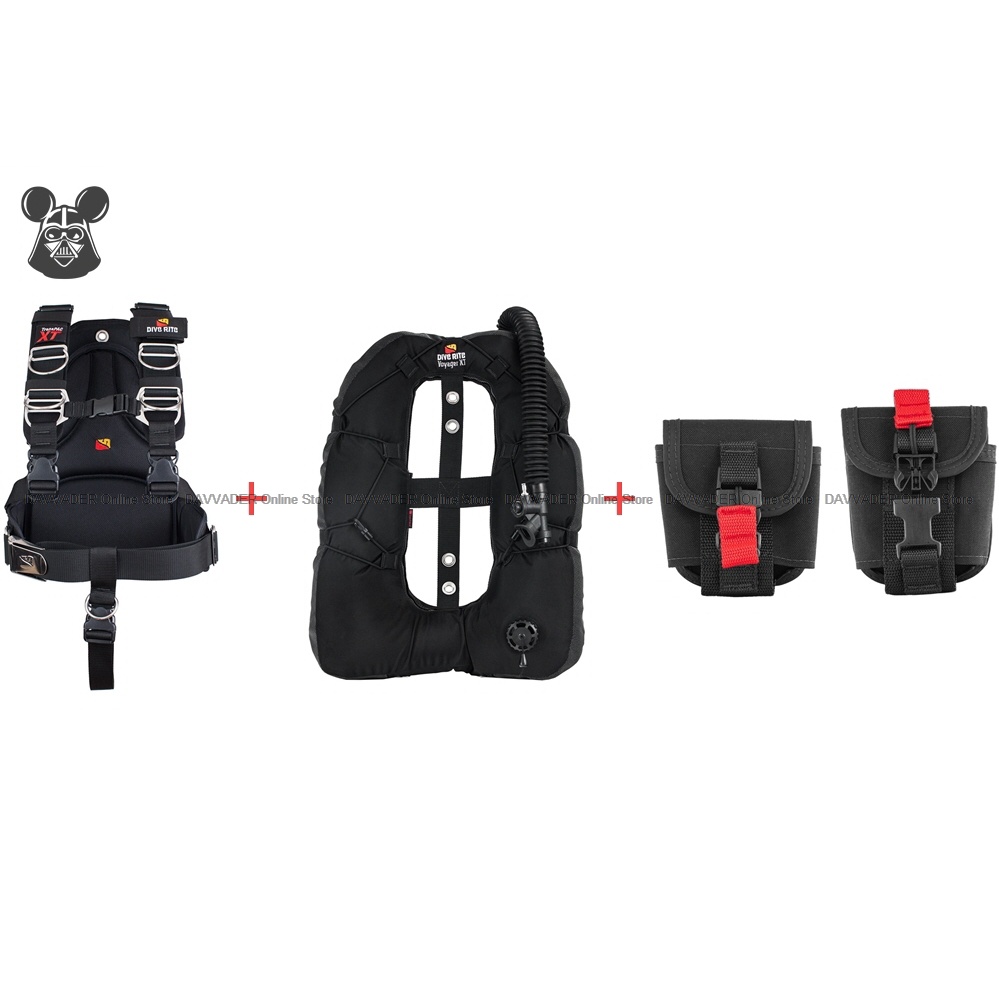 DIVE RITE Set TransPac XT Harness Diving BCD + Voyager XT Wing + Weight