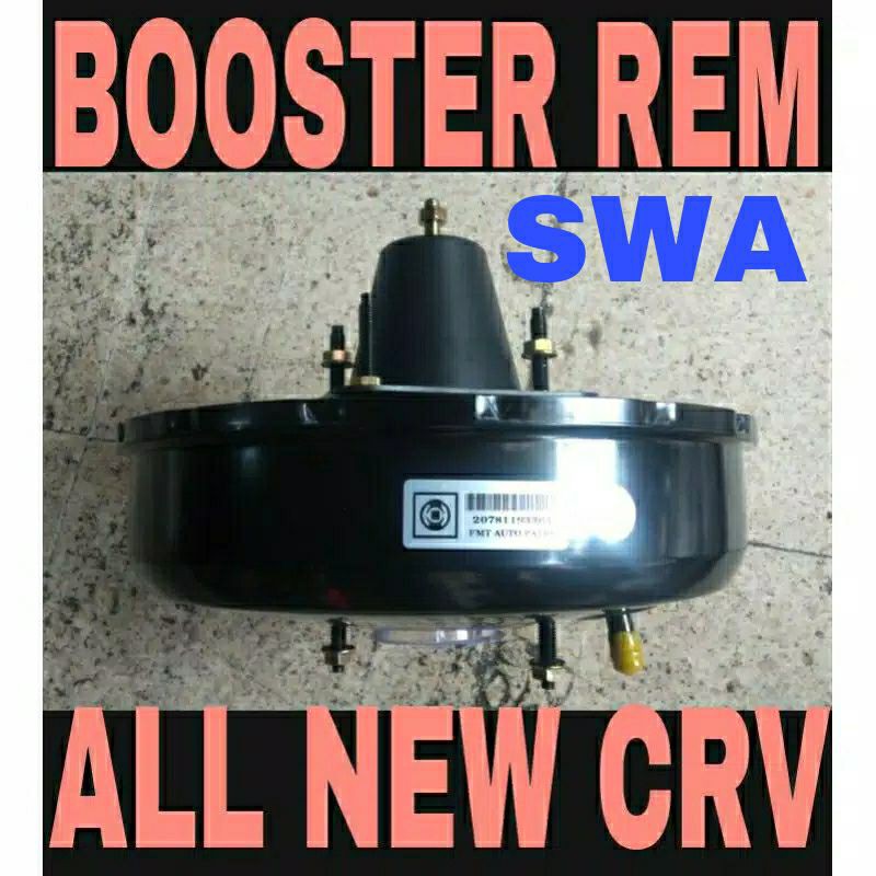 Guaranteed. Brake BOOSTER HONDA CRV GEN 3/ALL NEW CRV 2.0/2.4 BRAKE