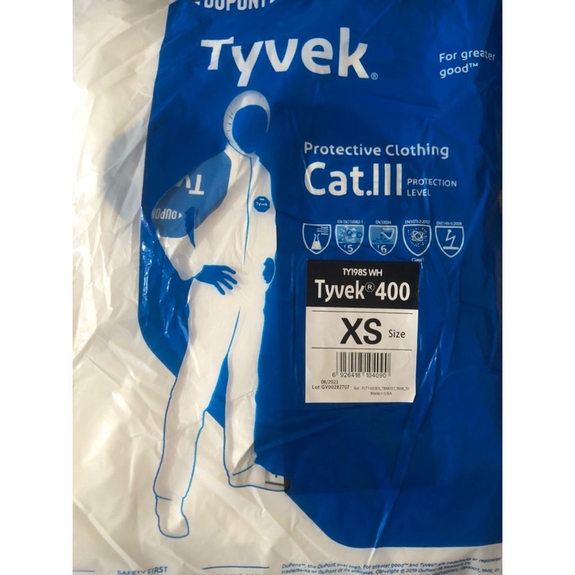 Petronas Grade Disposable Coverall Tyvek 400 Dupont Expert Isolation