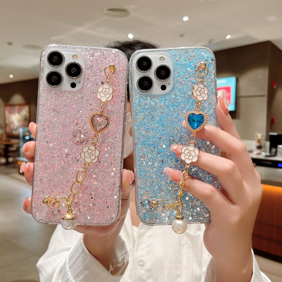 Glitter Case Compatible For iPhone 14 Plus 13 14 Pro Max Luxury Love