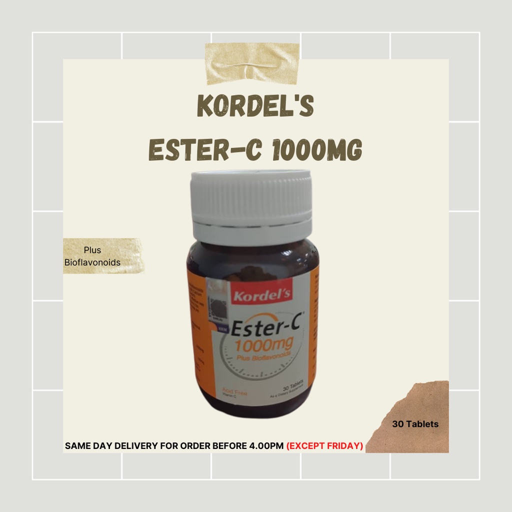 (EXP 04/24) KORDEL'S ESTERC 1000mg PLUS BIOFLAVONOIDS Tablet (30s