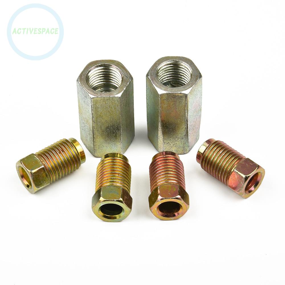 Brake Pipe 3/16\" Female+Male Fittings Accessory Nuts Replacement Union