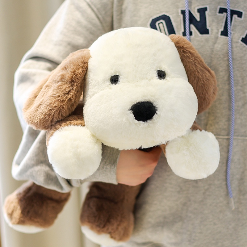35/45cm Lying Dog Plush Toys Soft Puppy Stuffed Animal Pillow Doll Home
