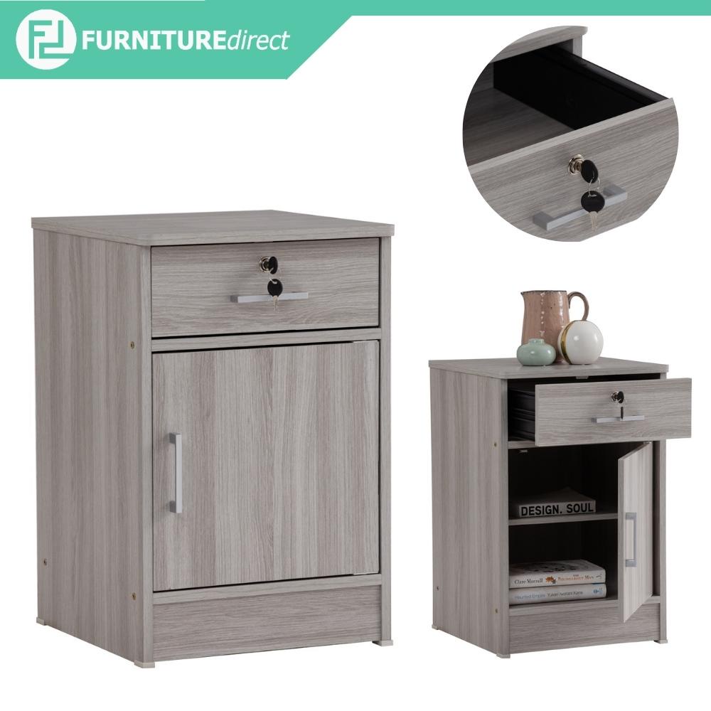 Furniture Direct MORTEN DUBLIN bedside table with key lock/ bedside