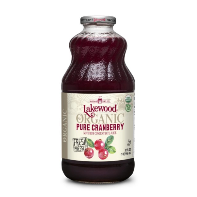 Lakewood Organic Pure Cranberry Juices (32oz) Jus Cranberry Shopee