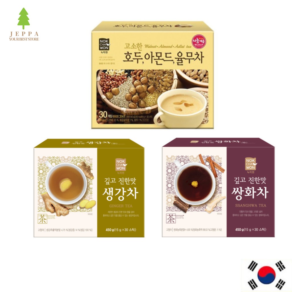 [Nokchawon] Ssanghwa Ginger Walnut Almond Adlai Tea 30T Korean