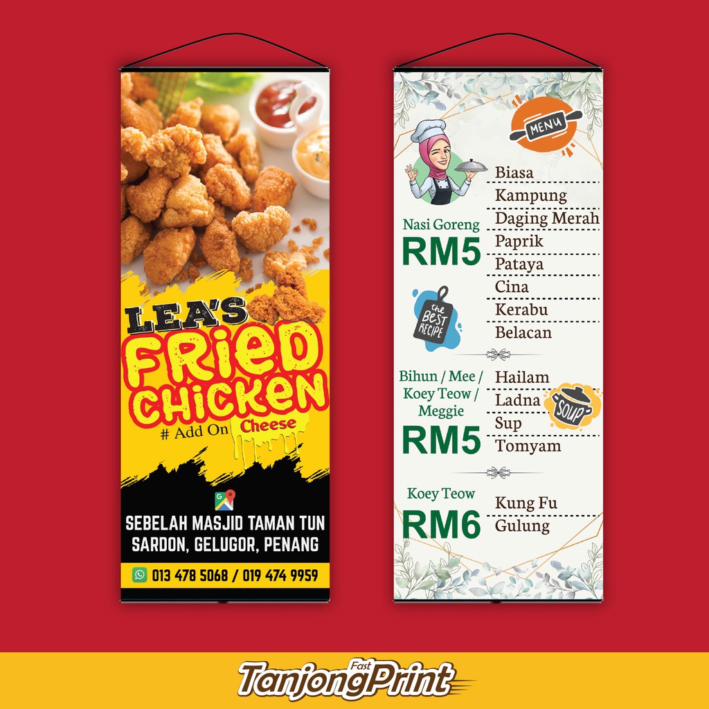 Bunting Printing 380gsm Bunting Majlis Bunting Produk Bunting