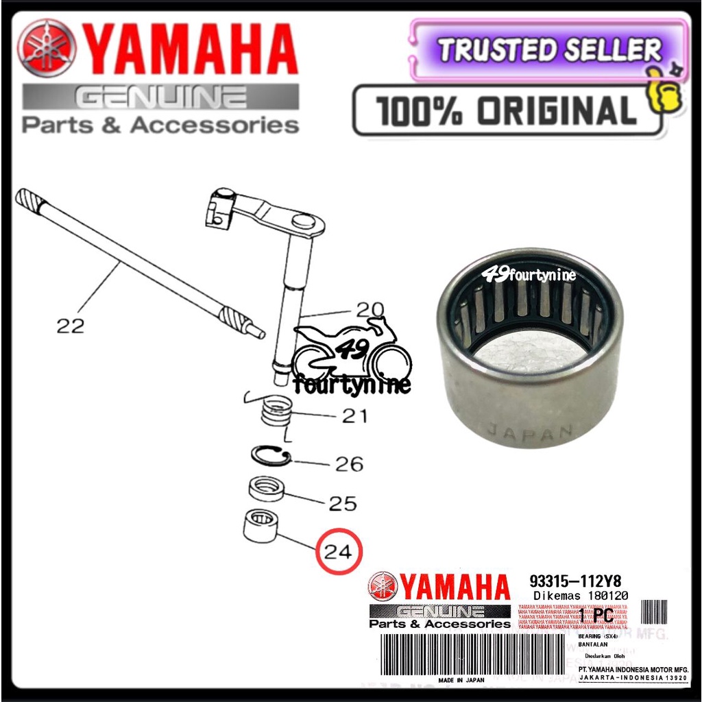 100 ORIGINAL Y15 Y15ZR FZ150 LC135 5S CLUTCH PUSH LEVER BEARING PUSH