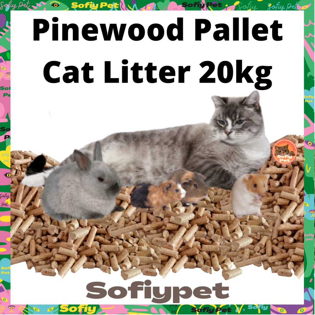 Pinewood Pallet Cat Litter 100 Natural Pine Wood Pet Bedding / Pasir