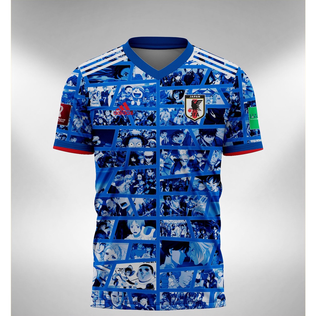 Jersey Jepun Japan Jersey 2023 Anime World Cup 2022 Away Kit Player