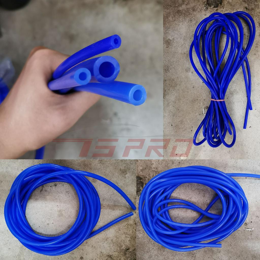 Silicone Blue Silicon Biru Water Vacuum Hose Pipe (1FEET) 3MM 4MM 6MM