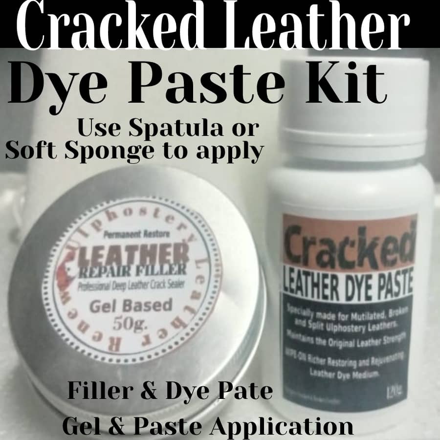 Cracked Leather Dye Repair Kit/ Cracked Filler and Dye Sealer Repair