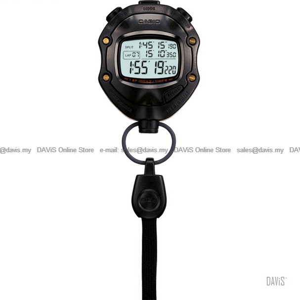 CASIO HS80TW1 1/1000s football stopwatch with stoppage dual timer 5