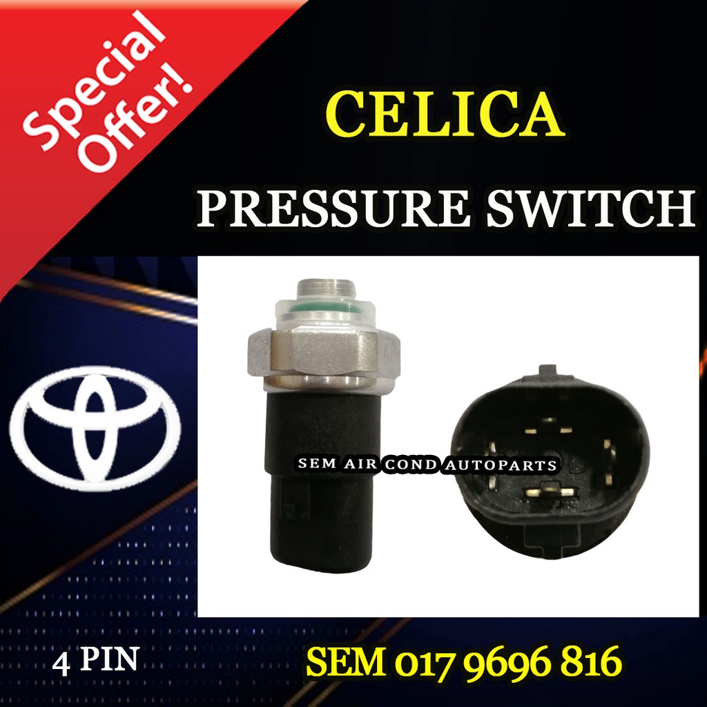 TOYOTA CELICA 4 PIN OEM TAIWAN NEW PRESSURE SWITCH/ SUIS (CAR AIRCOND