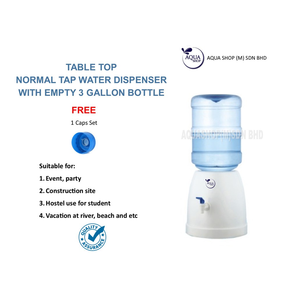 Table Top Normal Tap Water Dispenser For 3 Gallon Bottle From Aqua Shop