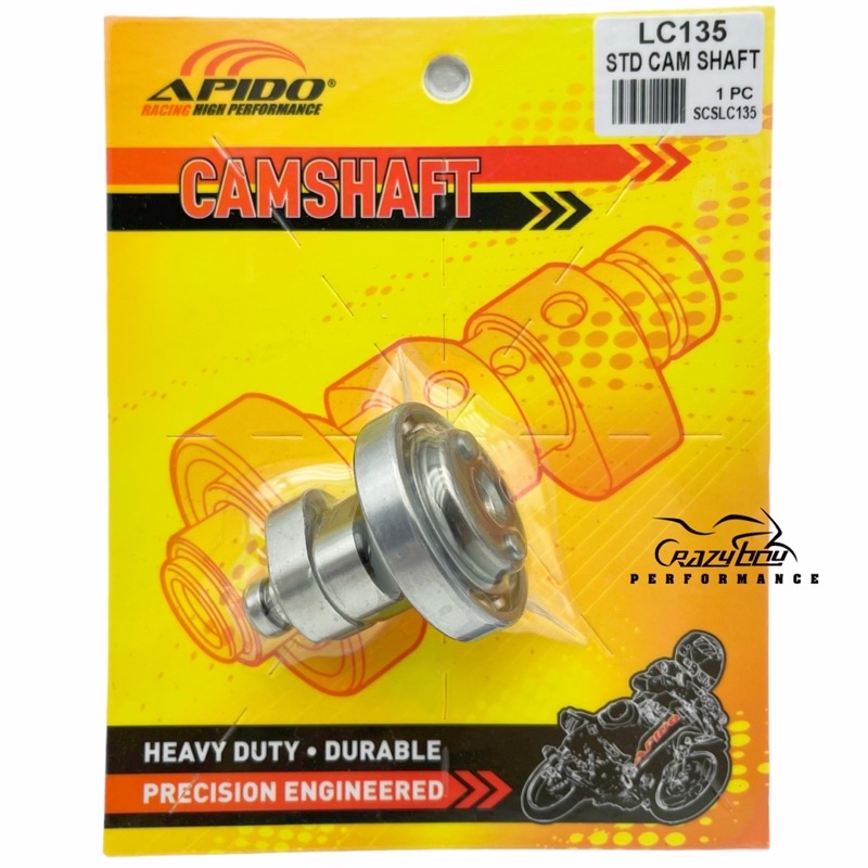 APIDO CAMSHAFT CAM SHAFT STANDARD YAMAHA LC135 135LC SIAP BEARING 100