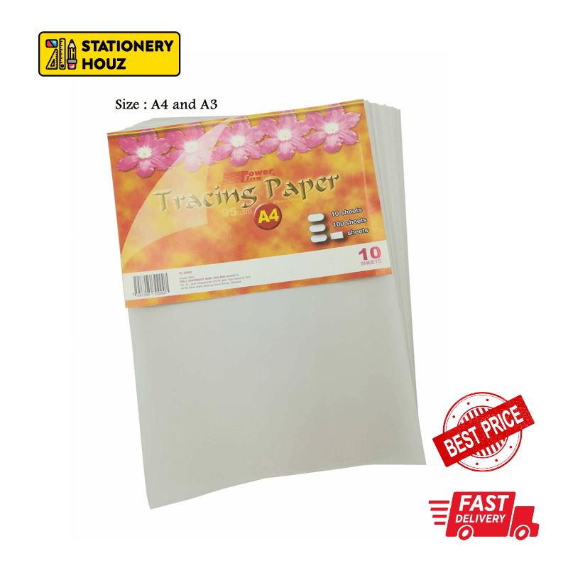 Stationery Houz A4 / A3 Tracing Paper 112 gsm 100sht / Quality imported