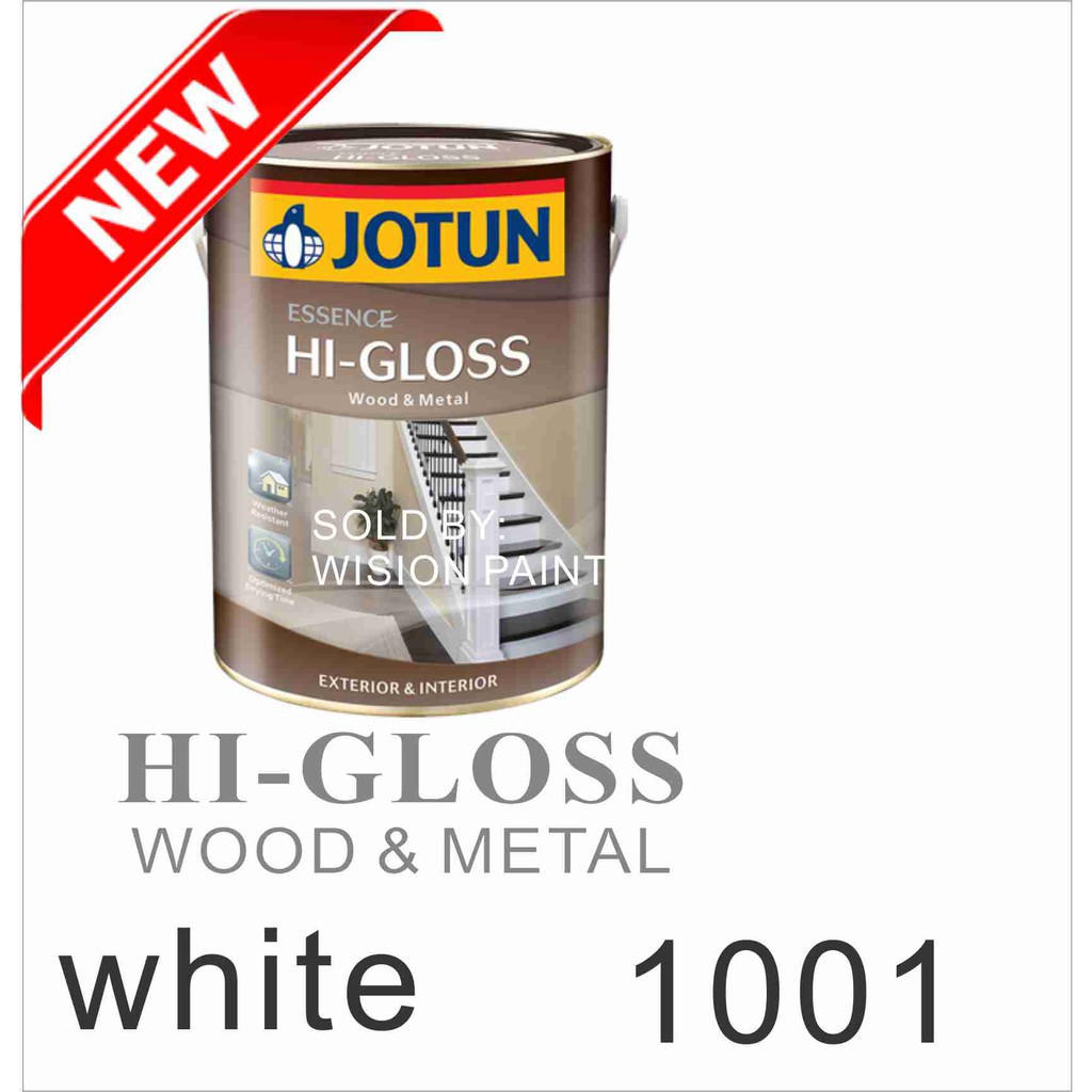 1001 WHITE 5L JOTUN HI GLOSS WOOD AND METAL PAINT HIGH PREMIUM ESSENCE