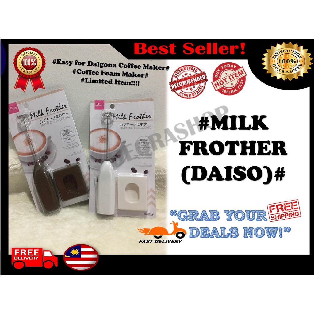 Daiso Milk Frother/Pembuat buih susu (Mixer De Capuccino) Ready Stock